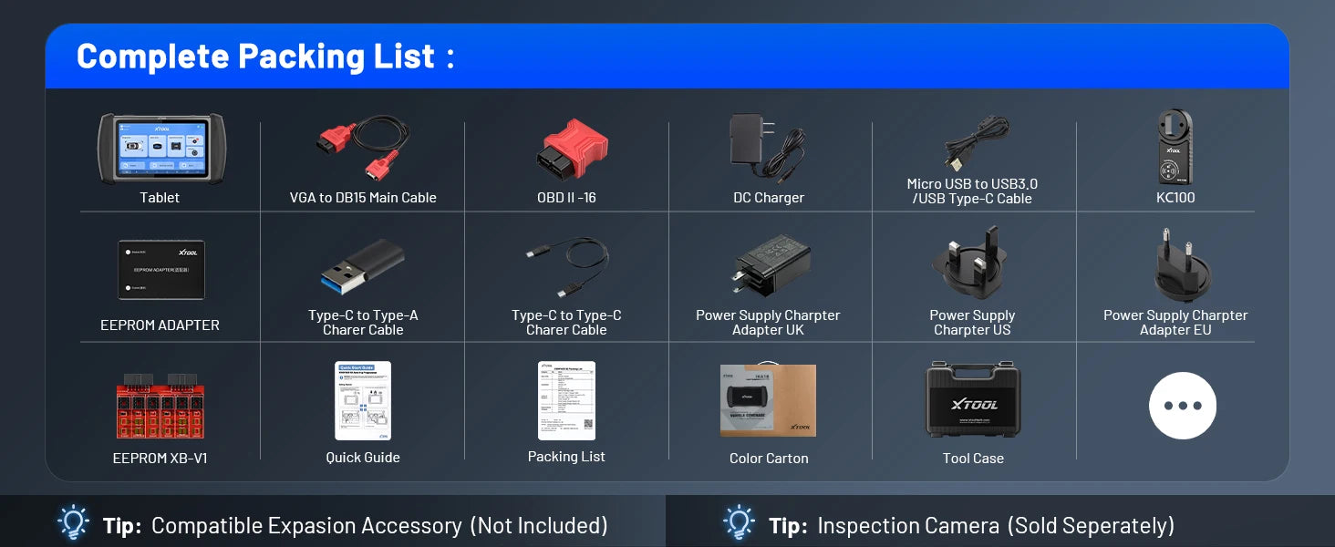 XTOOL InPlus IK618 IMMO Key Programming Tool Car Diagnostic Tools Key Programmer All Key Lost & Add Key With KC100 VS X100 PAD3