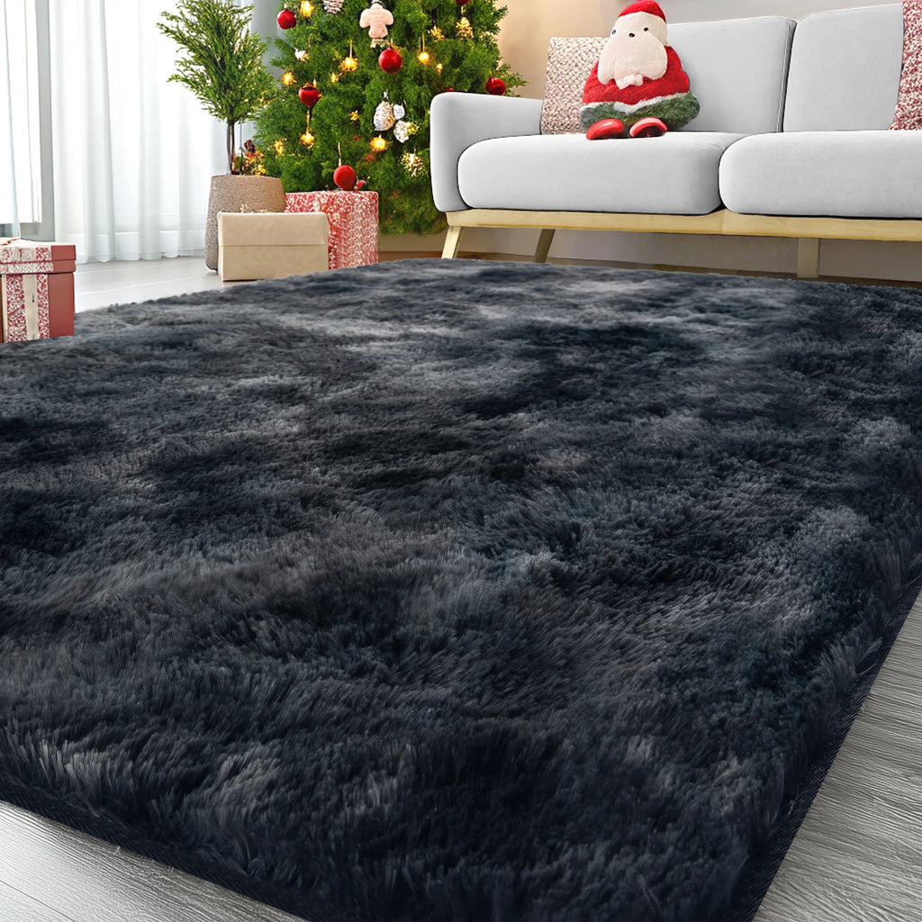Ultra-Soft Puffy Rug - Anti-Slip Tufted Polyester Floor Mat for Bedroom, Living Room & Nursery