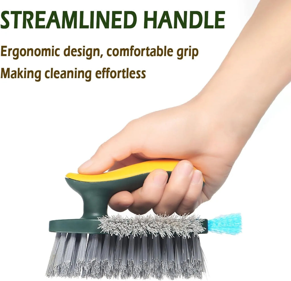 2-in-1 Handheld Cleaning Brush – Multi-Functional Crevice Cleaner for Windows, Kitchen Stoves, Doors, Laundry & Home Deep Cleaning