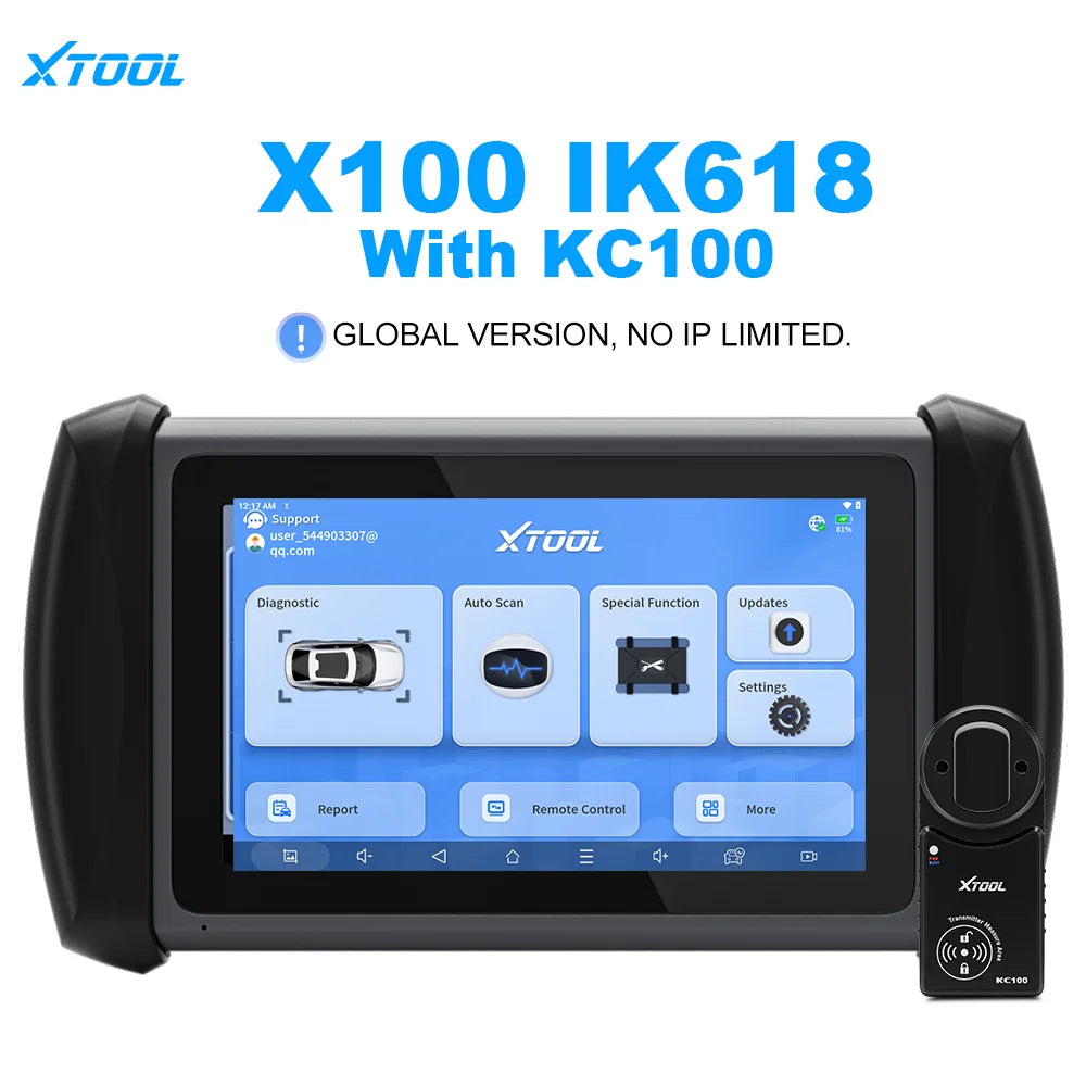 XTOOL InPlus IK618 IMMO Key Programming Tool Car Diagnostic Tools Key Programmer All Key Lost & Add Key With KC100 VS X100 PAD3
