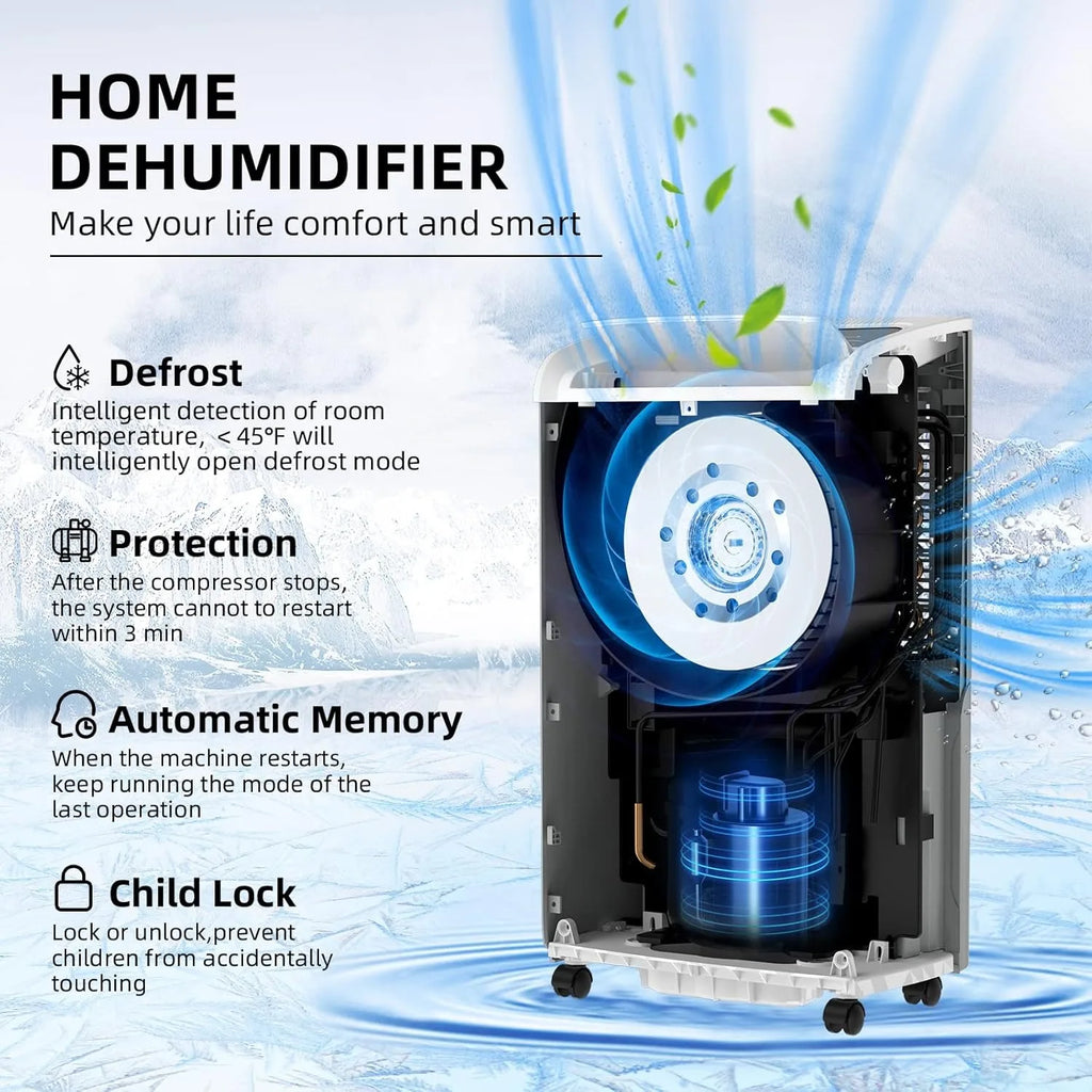 AIRPLUS 70 Pint Dehumidifier for Home Basements Large Room