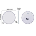 80cm Round LED Bathroom Mirror — Touch Dimmer, Anti-Fog, 3 Color Temperatures, IP44