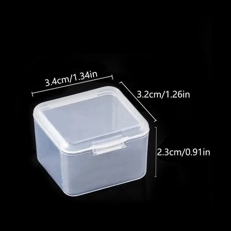 1/6/9/15/30Grids DIY Diamond Jewelry Storage Box Grids Clear Nail Art Rhinestones Tools Beads Display Storage Case Organizer Box