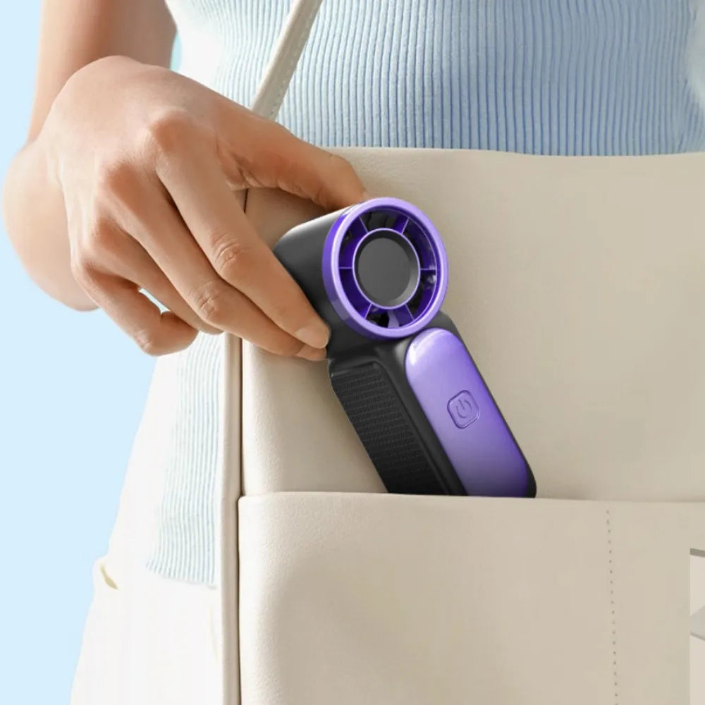 2026 New High-speed Mini Handheld Small Fan, 100 Speed Small Air Cannon USB Charging Endurance Turbo Portable Outdoor Fan