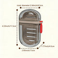 Portable Travel Soap Box with Lid, Portable Sealed Drain Soap Container, Suitable for Travel and Outdoor Leisure.