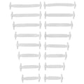 New 16Pcs Elastic Shoe Laces All Sneakers Silicone Stretch Shoelaces Unisex Fashion No Tie Shoelace Rubber Band Shoelaces