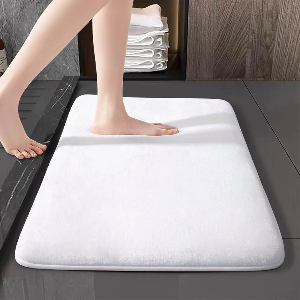 Super Absorbent Non-Slip Bath Mat - Coral Velvet Bathroom & Door Floor Mat