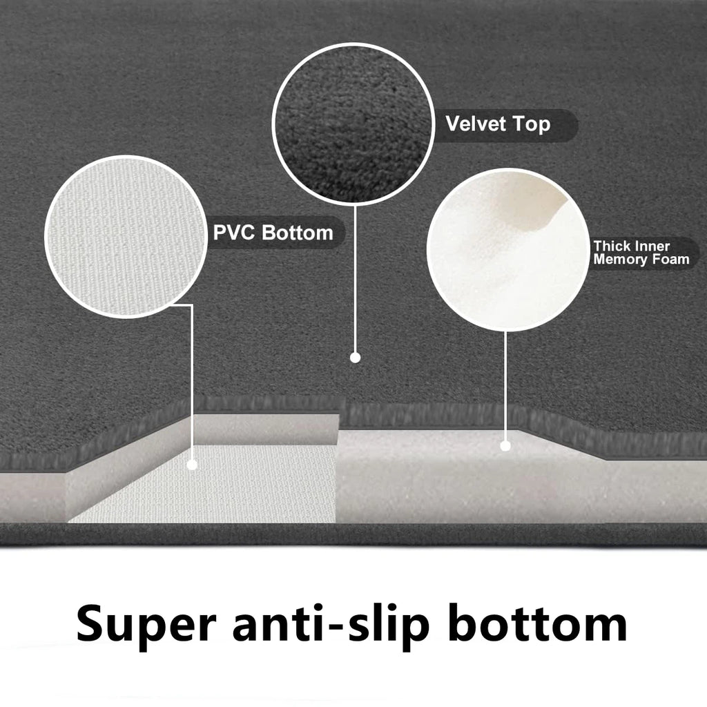 Super Absorbent Non-Slip Bath Mat - Coral Velvet Bathroom & Door Floor Mat