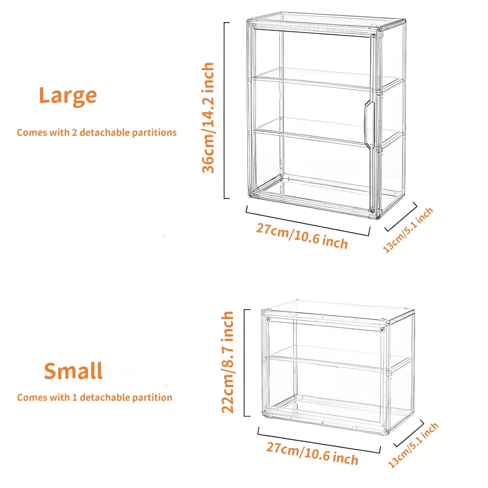 Blind Box Storage Display Box Transparent Doll Display Organizer Case For Figure Figurine Showcase Wall Mounted Collectibles Box
