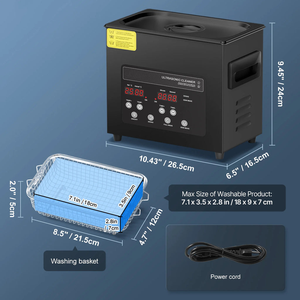 SucceBuy 2L 3L 6L 10L 15L Ultrasonic Cleaner Lave-Dishes Portable Washing Machine Diswasher Ultrasound
