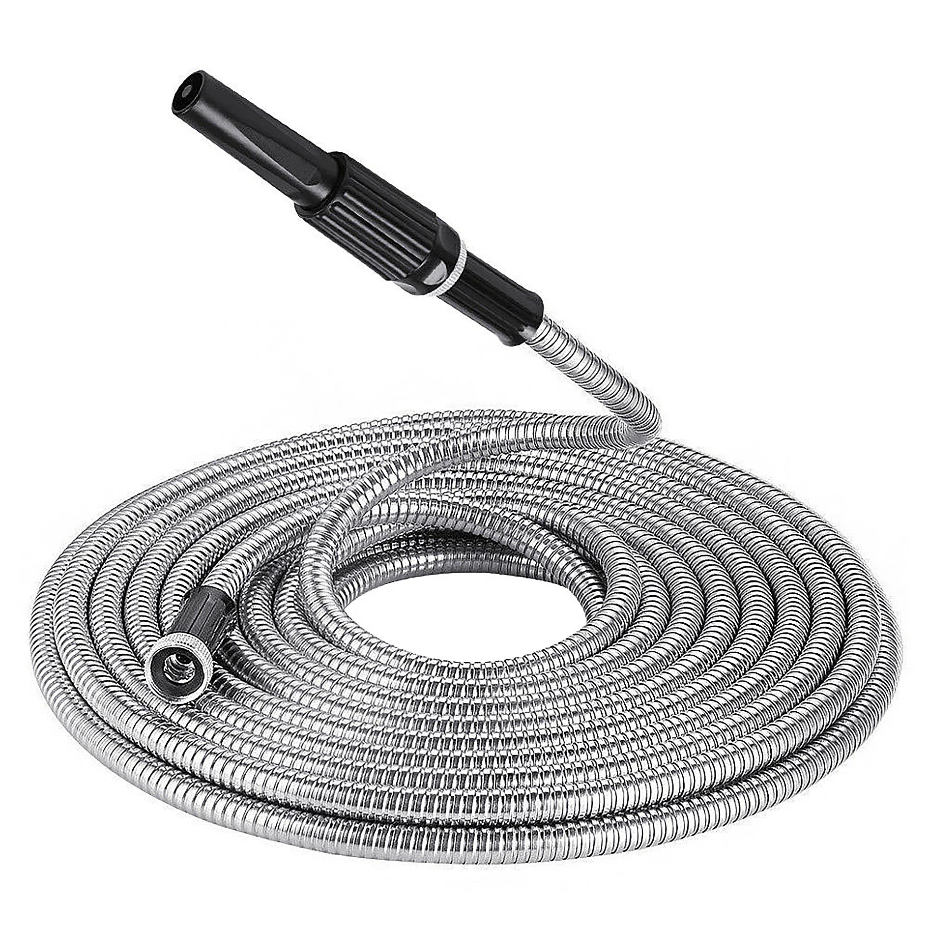 25 Ft 304 Stainless Steel Water Pipe Anti Freezing and Anti Extrusion Fit for Garden Irrigation and Home Watering