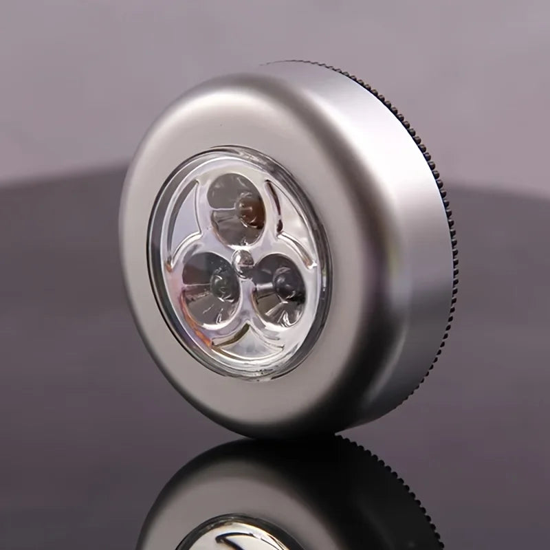 Mini LED Push Night Light — Self-Adhesive, Battery-Powered, No Wiring | 1, 4 or 10-Pack