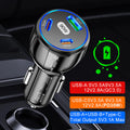 Quick Charge 3 Ports USB Type C Fast Charger USB PD Car Charger 3.0 Car Phone Adapter for IPhone Samsung Phone 13 12 Pro Max