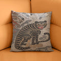 Korean Folk Art Tiger Pillow Cover: Oriental Decor