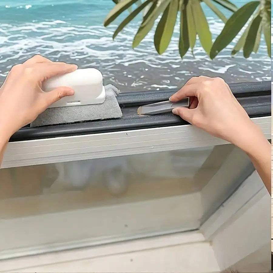 2-in-1 Detachable Window Track Cleaning Brush | Gap & Crevice Cleaner