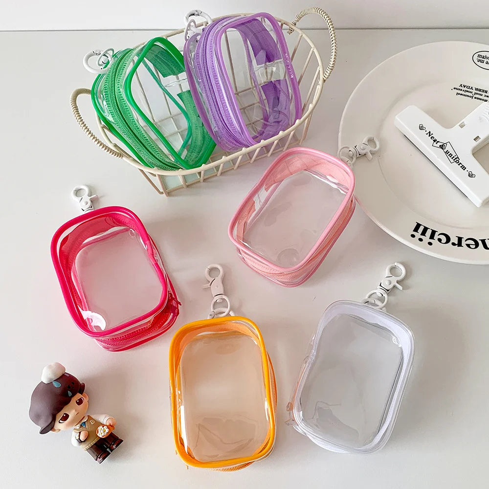 Portable Cotton Doll Storage Bag, Dopamine Color Data Cable Storage Bag, Cube Blind Box Doll Display Bag