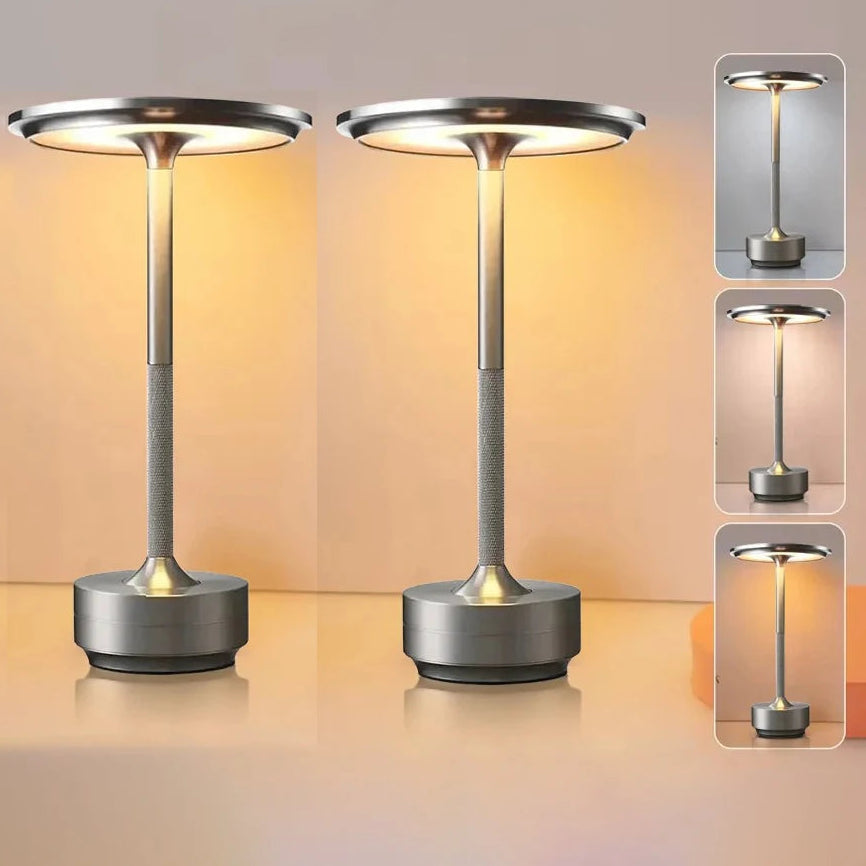 KFV Rechargeable Wireless Table Lamp – Set of 2, Dimmable LED Touch Sensor Night Light for Bedroom, Hotel & Bar
