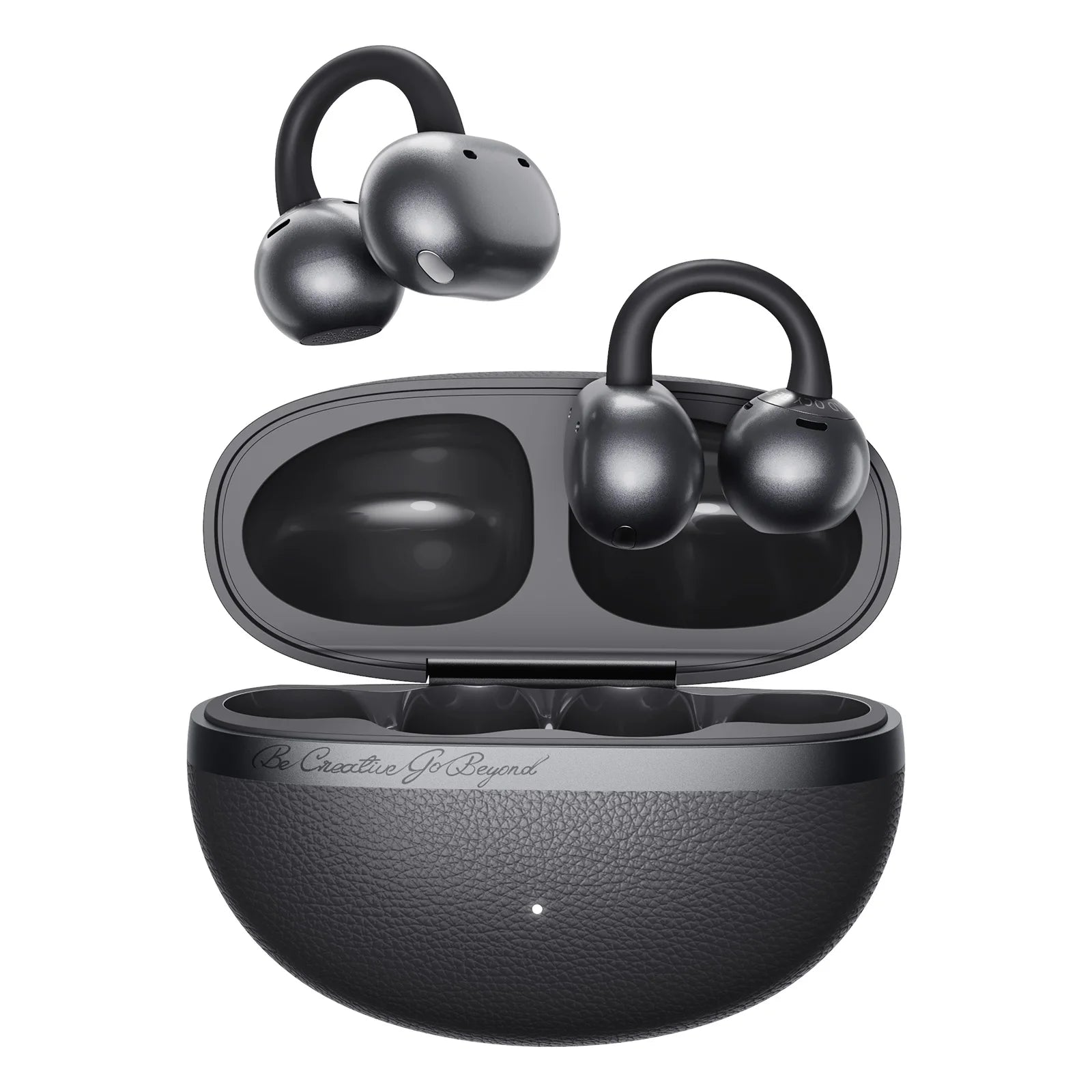 QCY CT06 Clip On Earbuds Crossky C50 Open Ear Wireless Bluetooth 6.0 Headphones with 4 Mic 35H Earbuds Comfortable for Running