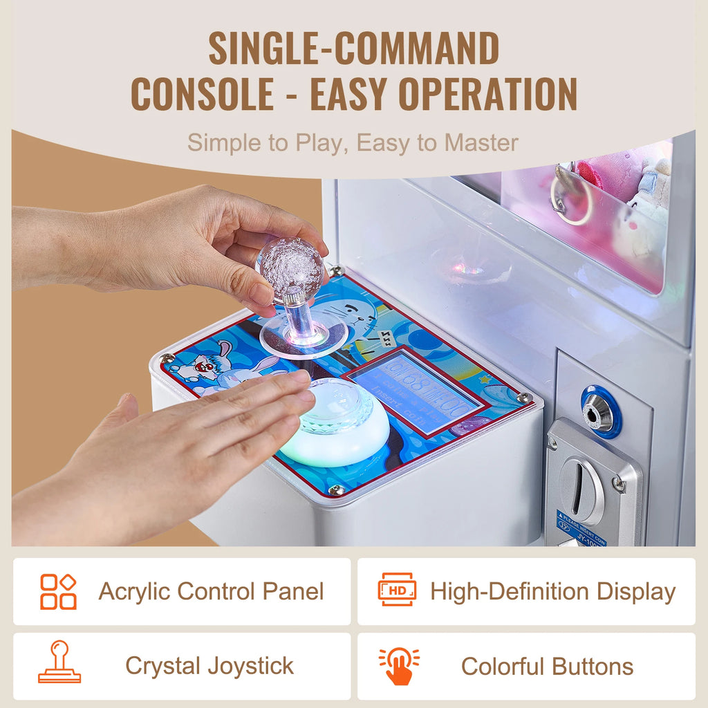 SucceBuy Claw Machine | Commercial Arcade Crane Prize Grabber | Coin-Operated