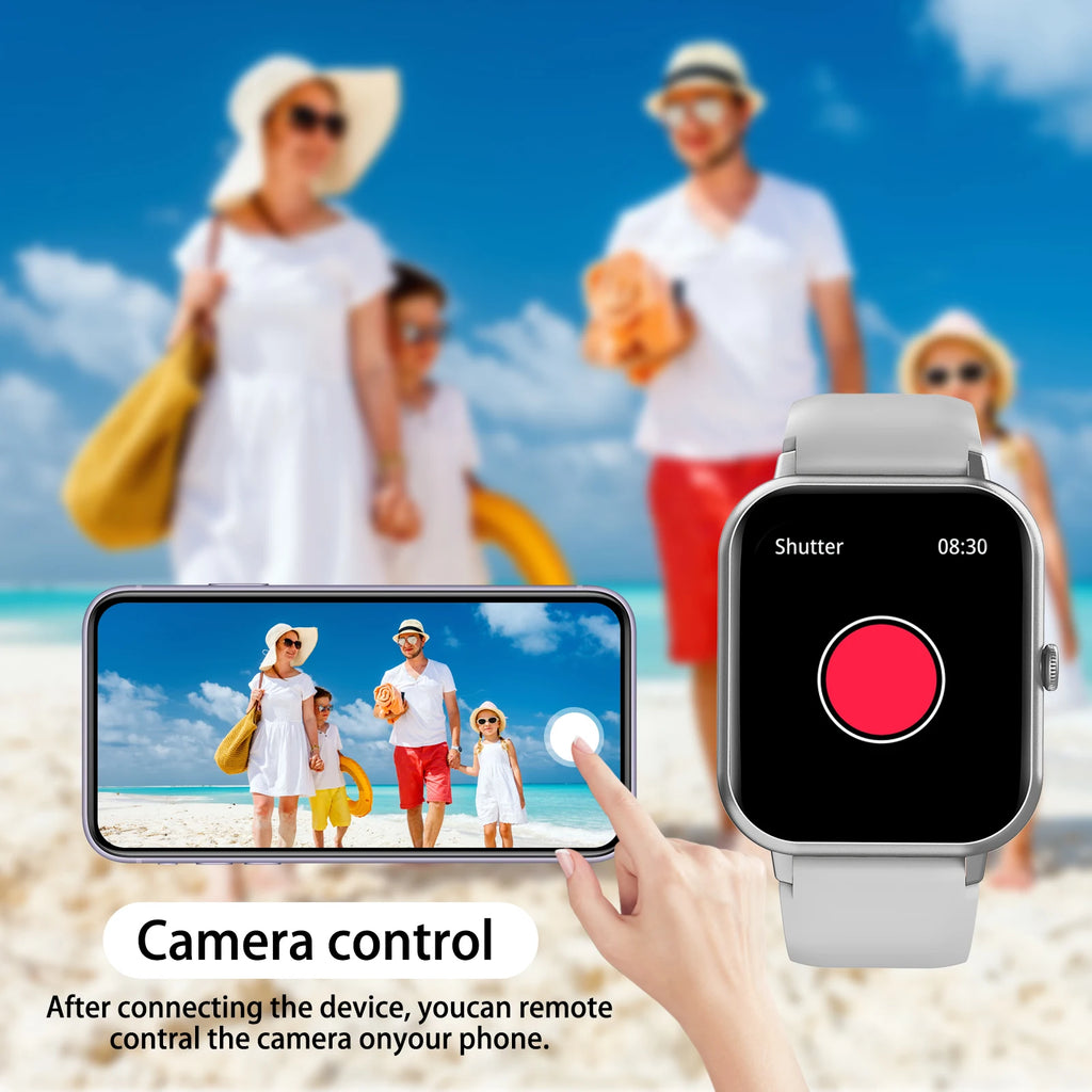 Smart Watch 2.01" Round — Wireless Calling, Multi-Sport & Sleep Tracking