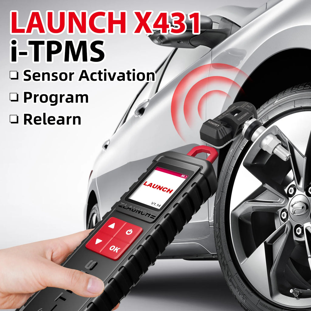2026New LAUNCH X431 I-TPMS Car Tire Pressure Diagnostic Tool Activate/Programming/Relearn 315/433Mhz Sensor for X431 pk TSGUN
