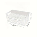 1pc Clear Plastic Seasoning Storage Box with Adjustable Divider | Versatile Kitchen Organizer for Spices, Snacks and Small Items