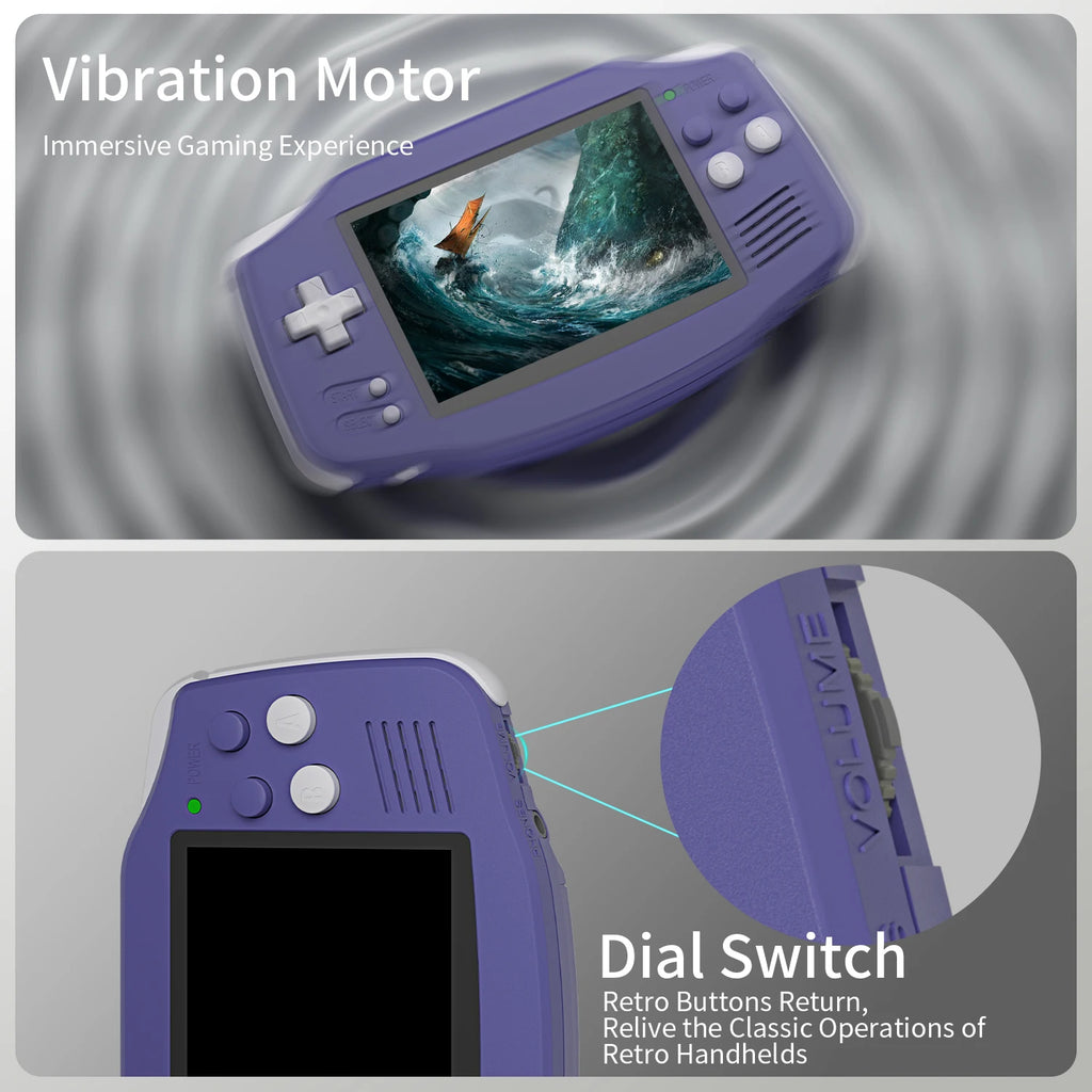 Anbernic RG34XX Retro Video Handheld Game Console 3.4" IPS Screen 32G Linux 64-bit System Support 5G WiFi Bluetooth HD TV Output