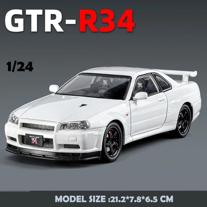 Nissan Skyline GT-R R34 1:24 Die-Cast Model Car