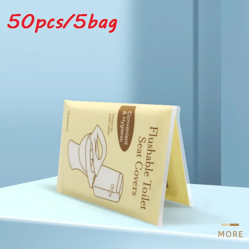 Disposable Toilet Seat Covers | 10-Pack Travel Hygiene Cushions