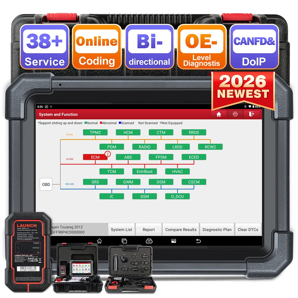 LAUNCH X431 PRO3 ACE Car OBD2 Diagnostic Tool Auto Bidirectional Scan Tool CAN FD & DoIP,FCA SGW,ADAS with 2-Year Free Update