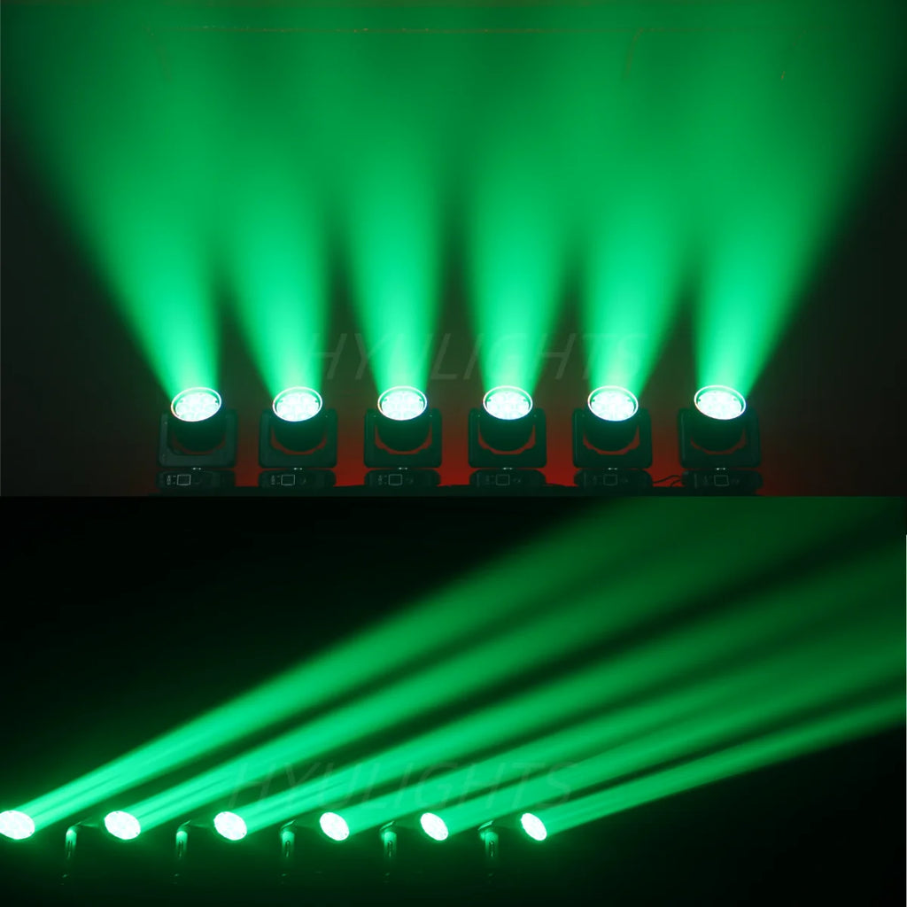 2PCS 7x40W Bee Eye Beam Wash Halo Effect Mini LED Moving Head RGBW 4in1DMX512 Control For DJ Disco Party Nightclub Wedding KTV