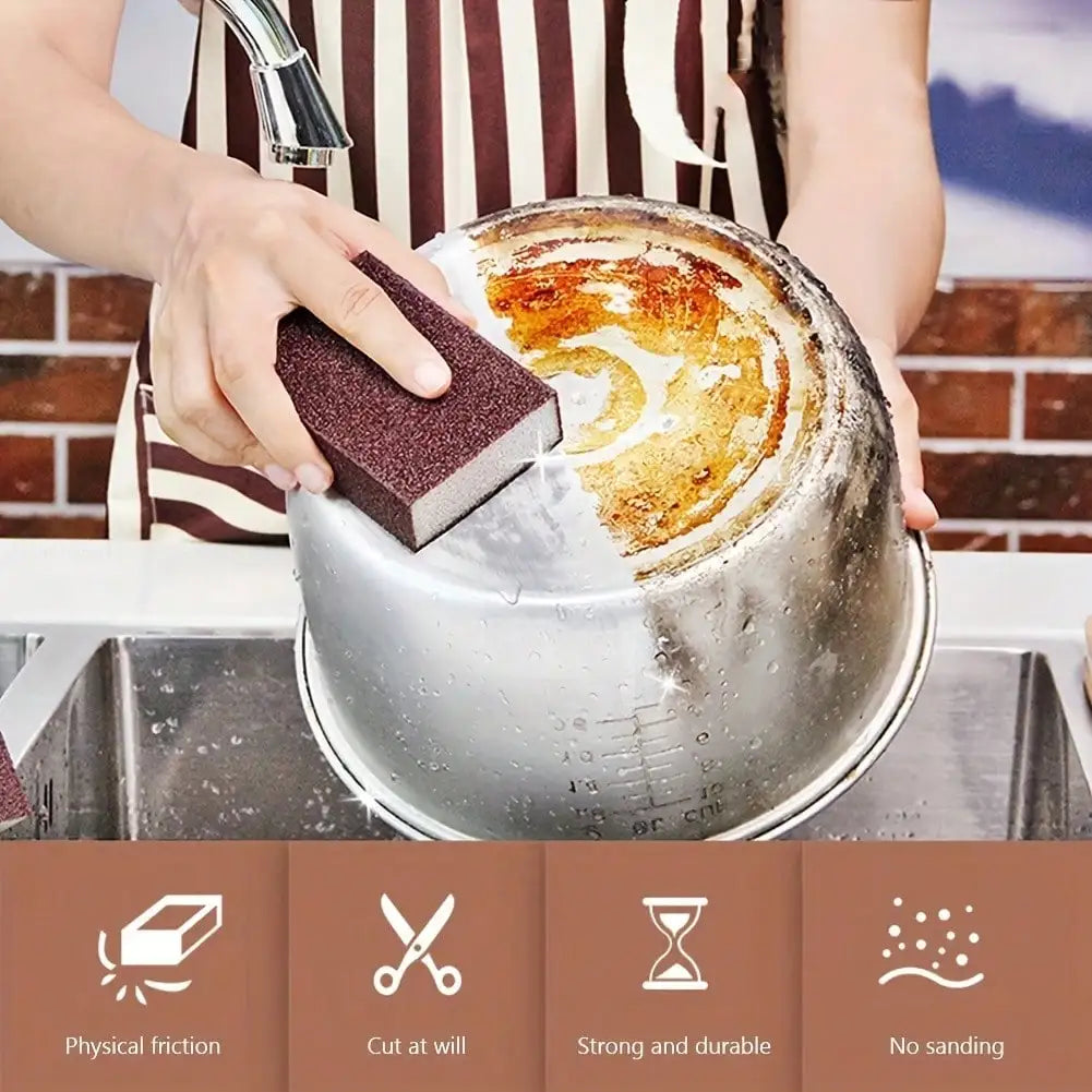 Pumice Magic Sponge Scrubber, Ideal For Cleaning Rust And Limescale On Stoves And Cookware - RV Kitchen Accessories, RV Kitchen Sink - Perfect Gift For Christmas, Halloween, Valentine's Day