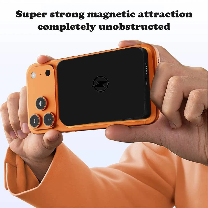 10000mAh Qi2 Magnetic Wireless Power Bank 15W Fast Charging Ultra Slim Portable Charger for iPhone 17/16/15/14/13/12 Series