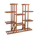 Multi-Tier Wooden Plant Stand — Indoor & Outdoor Flower Pot Display Shelf