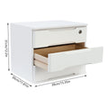 1/2/3 Tier Desktop Storage Box, Wooden Drawer Organizer with Lockable Drawers, No Assembly Required