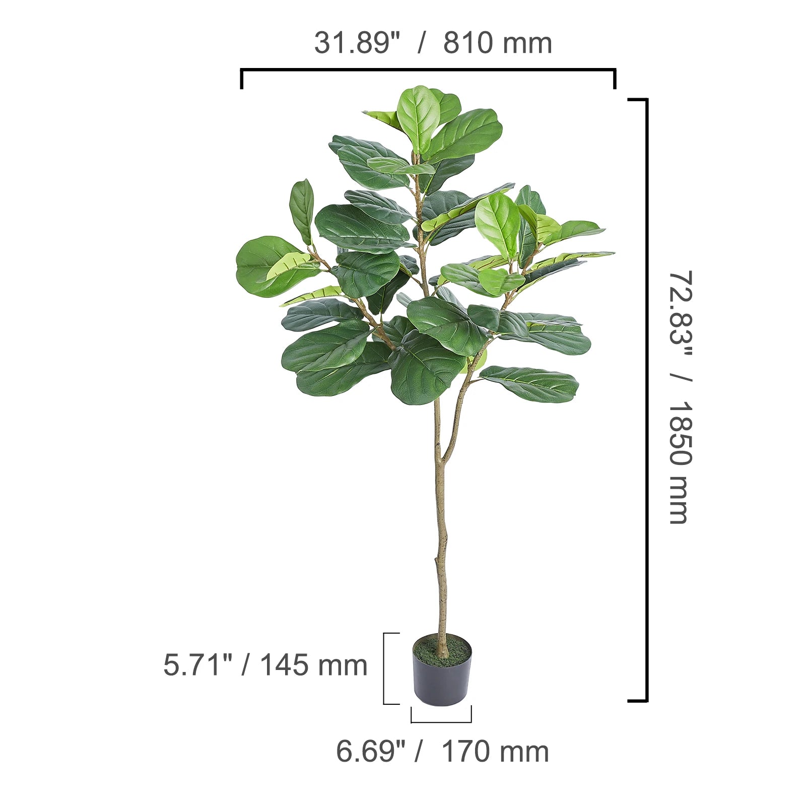 SucceBuy Artificial Olive Tree | 4ft / 5ft / 6ft | Lifelike Faux Plant for Home & Office