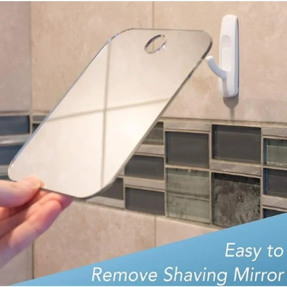Magnifying Shower Mirror with Suction Cup — Fog-Free Acrylic, 6", Shaving & Makeup