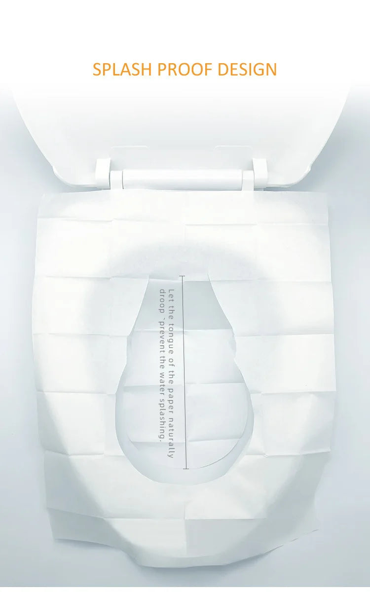 Disposable Toilet Seat Covers | 10-Pack Travel Hygiene Cushions