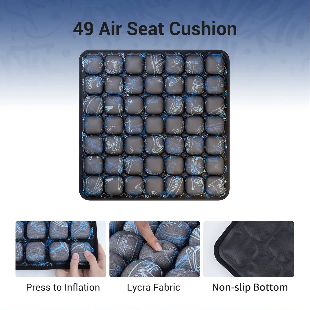 49-Cell Air Seat Cushion – Breathable Knitted Ergonomic Cushion for Office, Home & Outdoor Use