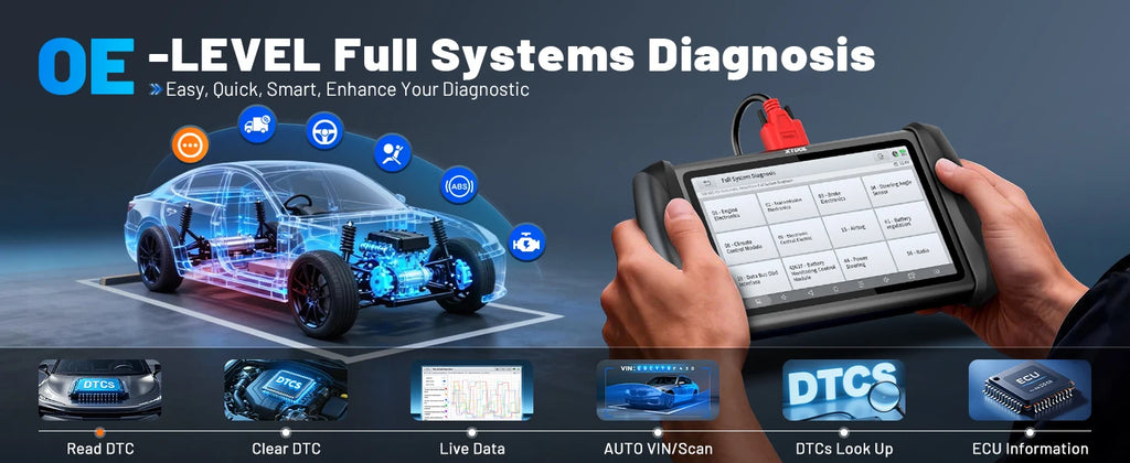 XTOOL InPlus IK618 IMMO Key Programming Tool Car Diagnostic Tools Key Programmer All Key Lost & Add Key With KC100 VS X100 PAD3