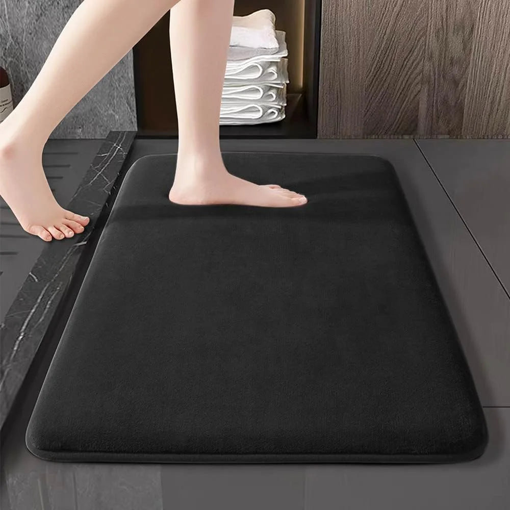 Super Absorbent Non-Slip Bath Mat - Coral Velvet Bathroom & Door Floor Mat