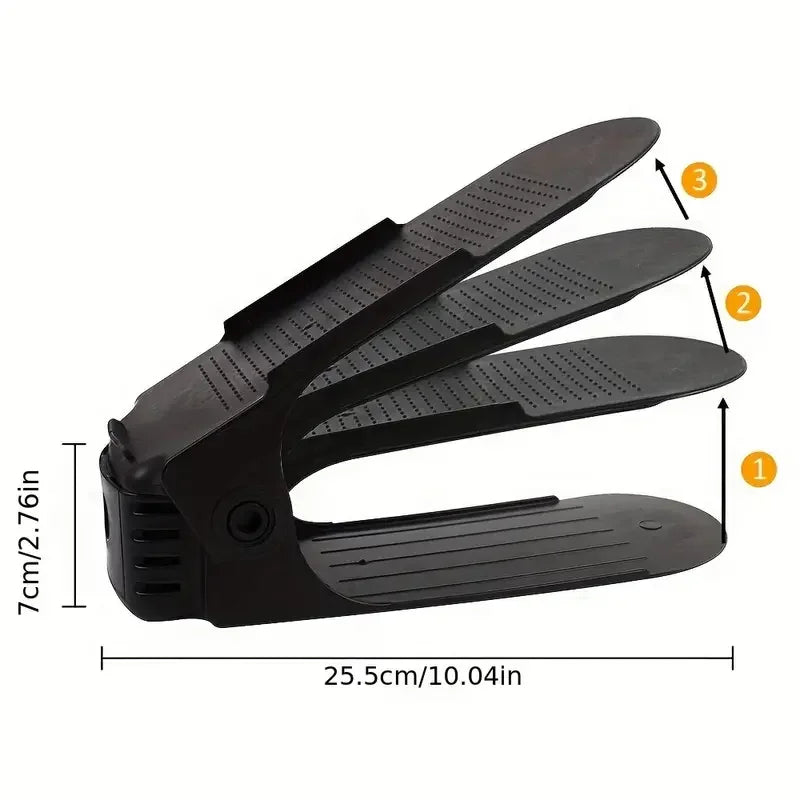Shoe Slot Organiser Stackers – 20 Pack, Double-Layer Closet Rack, No Assembly Required