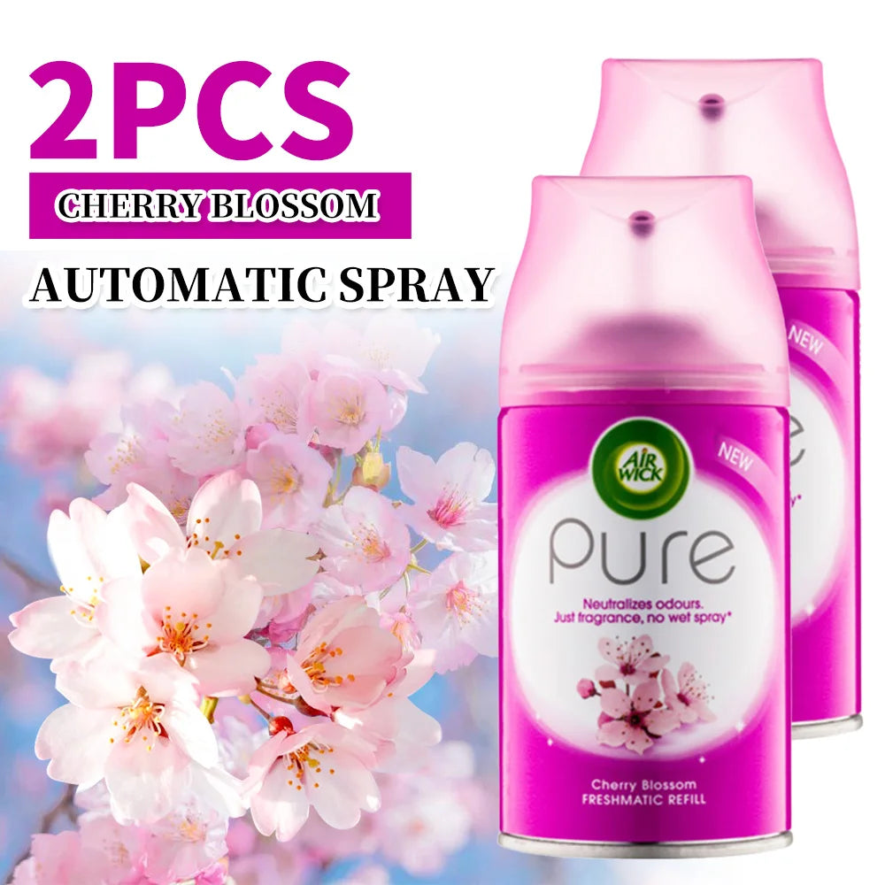 2 Pcs 6.2 Oz Per Count Automatic Spray Air Freshener Refill, Scented Air Freshener For Car, Office, Home And Bathroom, Car Spray