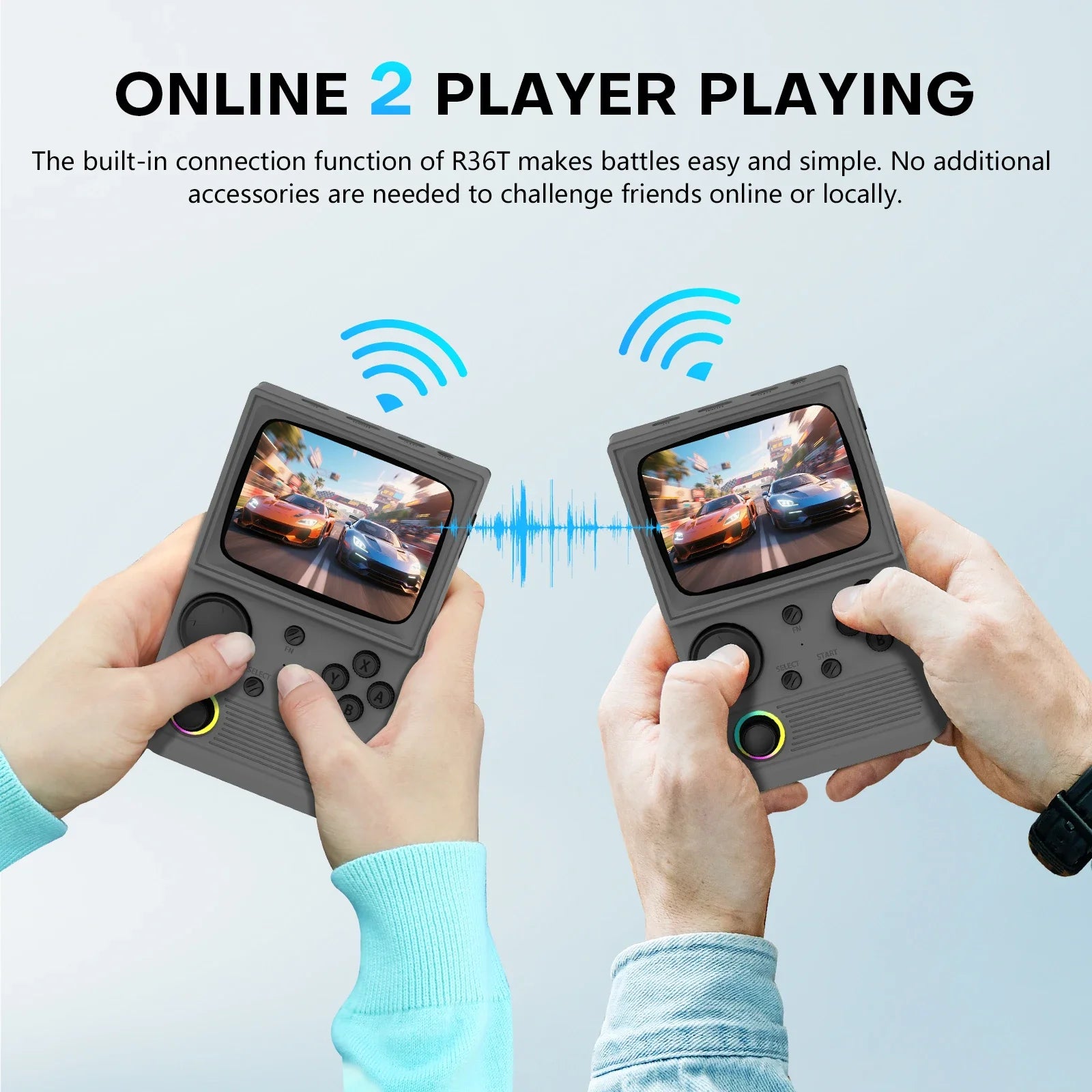 AISLPC R36T Handheld Game Console 18000+Game 3.5'' IPS Screen Wi-Fi Multiplayer Portable Pocket TV Video Console Ship From US