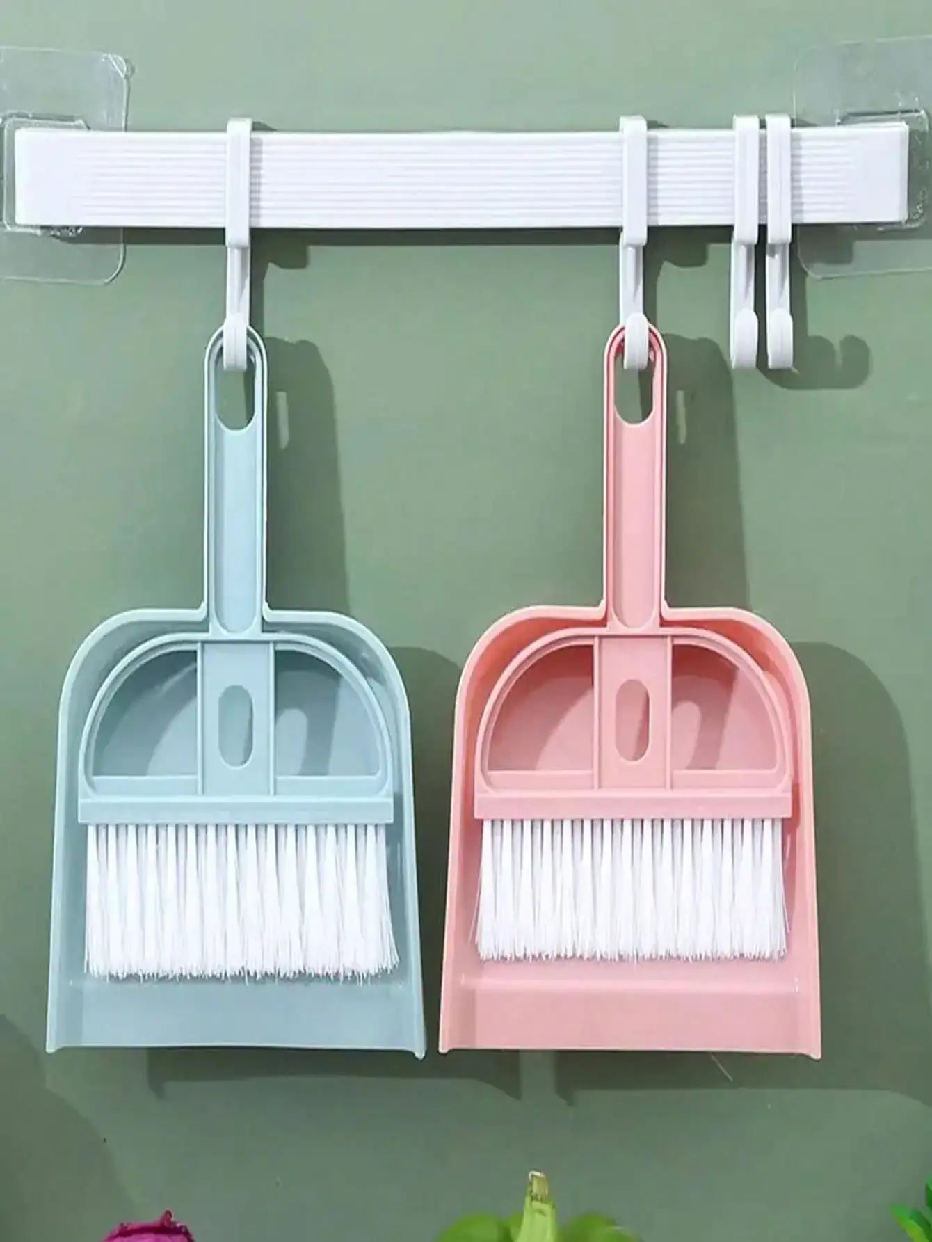 2pcs/Set Pet Hamster Cage Clean-Up Kit: Broom & Dust Pan Tool