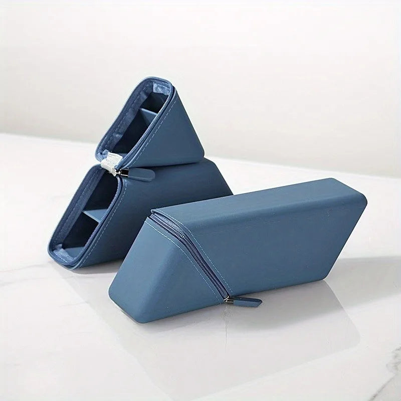 Foldable Silicone Pen Holder – Large Capacity Expandable Pencil Cup for Desk, Study & Office