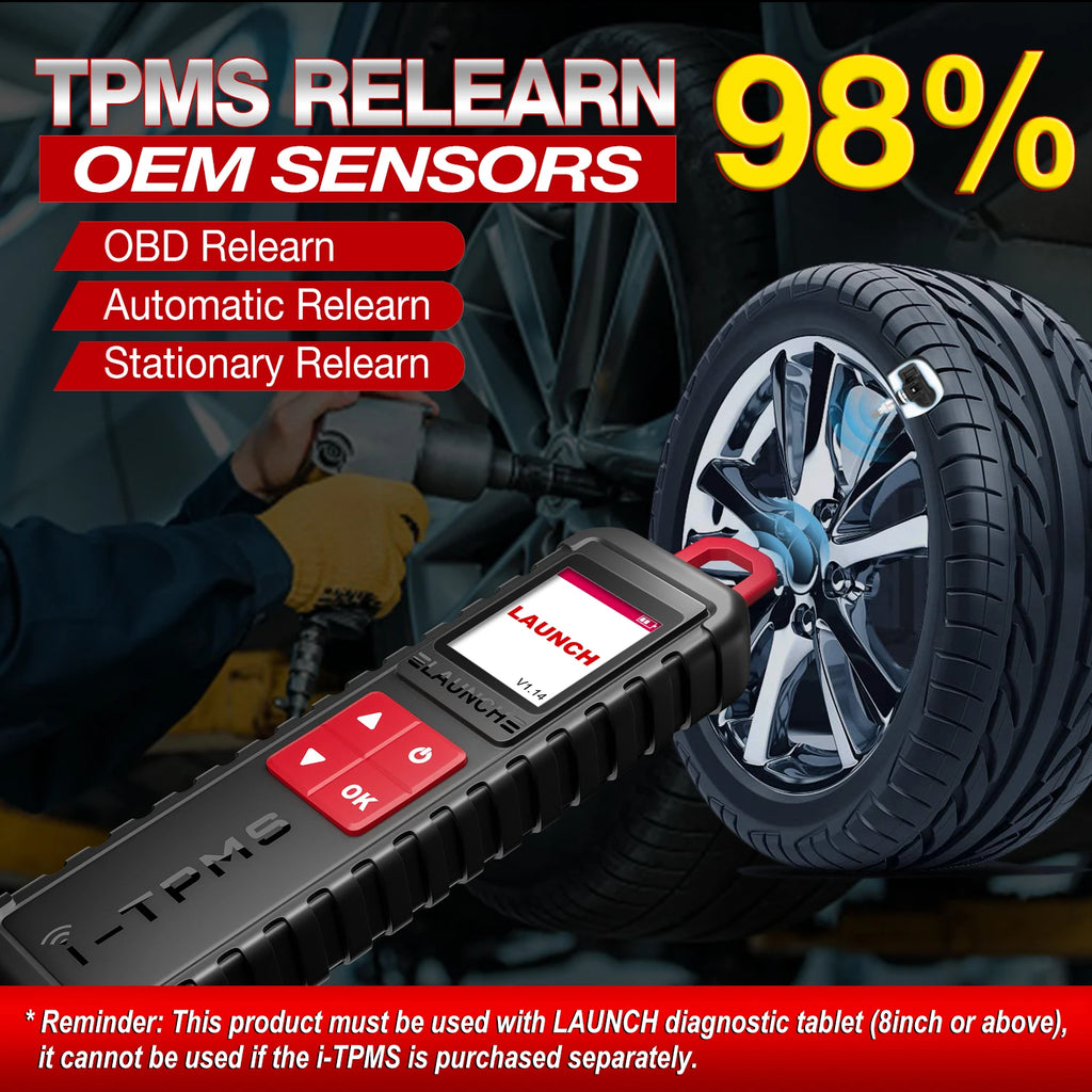 2026New LAUNCH X431 I-TPMS Car Tire Pressure Diagnostic Tool Activate/Programming/Relearn 315/433Mhz Sensor for X431 pk TSGUN