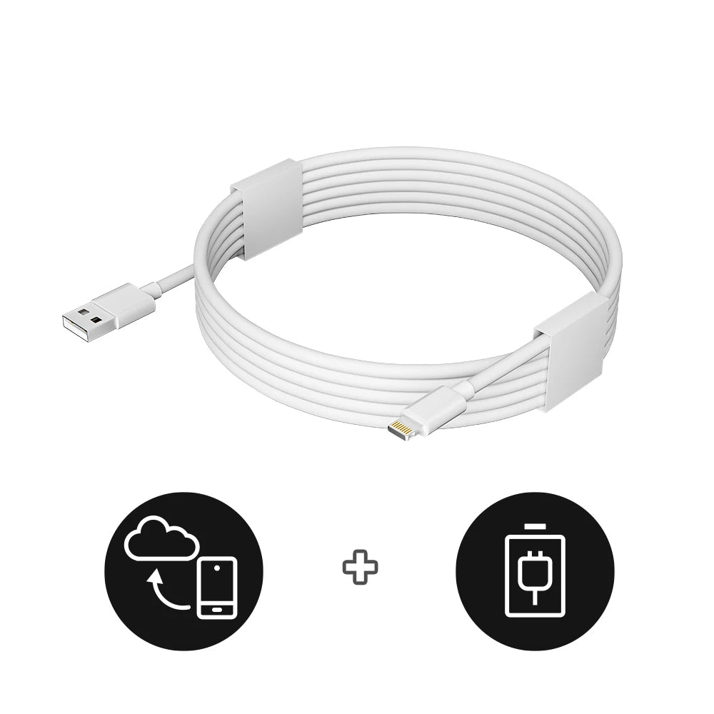 6-Pack Lightning Cables | 6ft 2.4A Fast Charging for iPhone, iPad & iPod