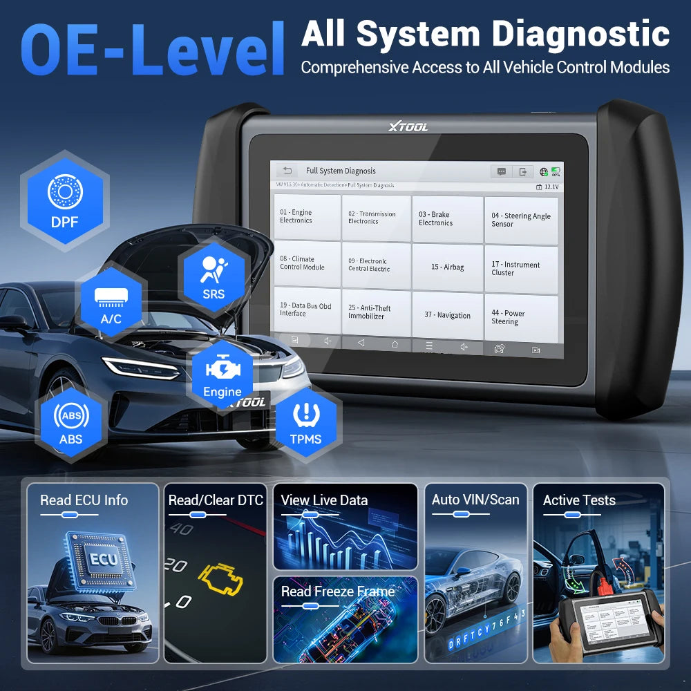XTOOL InPlus IK618 IMMO Key Programming Tool Car Diagnostic Tools Key Programmer All Key Lost & Add Key With KC100 VS X100 PAD3