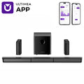 ULTIMEA 410W 7.1ch Soundbar with Wireless Subwoofer & 2 Surround Speakers, Surround Sound System Home Theater Bluetooth Speakers